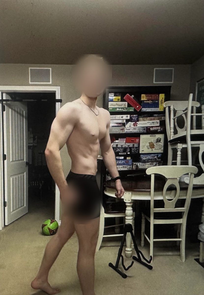 Jake before coaching, side pose